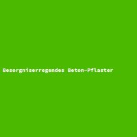 Besorgniserregendes Beton-Pflaster