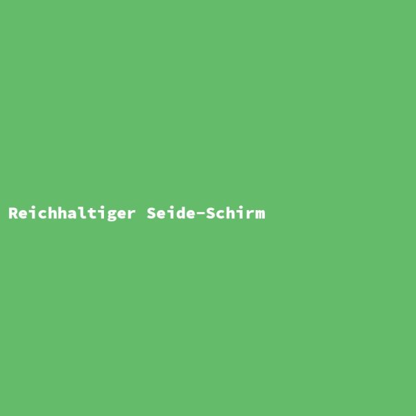Reichhaltiger Seide-Schirm