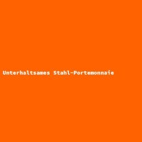 Unterhaltsames Stahl-Portemonnaie