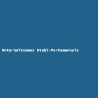 Unterhaltsames Stahl-Portemonnaie