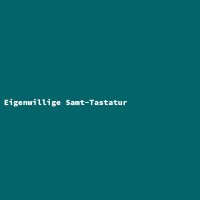 Eigenwillige Samt-Tastatur