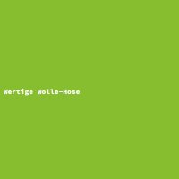 Wertige Wolle-Hose