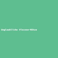 Unglaubliche Viscose-Mütze