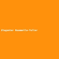 Eleganter Baumwolle-Teller