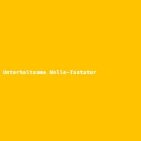 Unterhaltsame Wolle-Tastatur